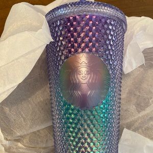Starbucks Purple Blue Ombré Studded Tumbler Summer